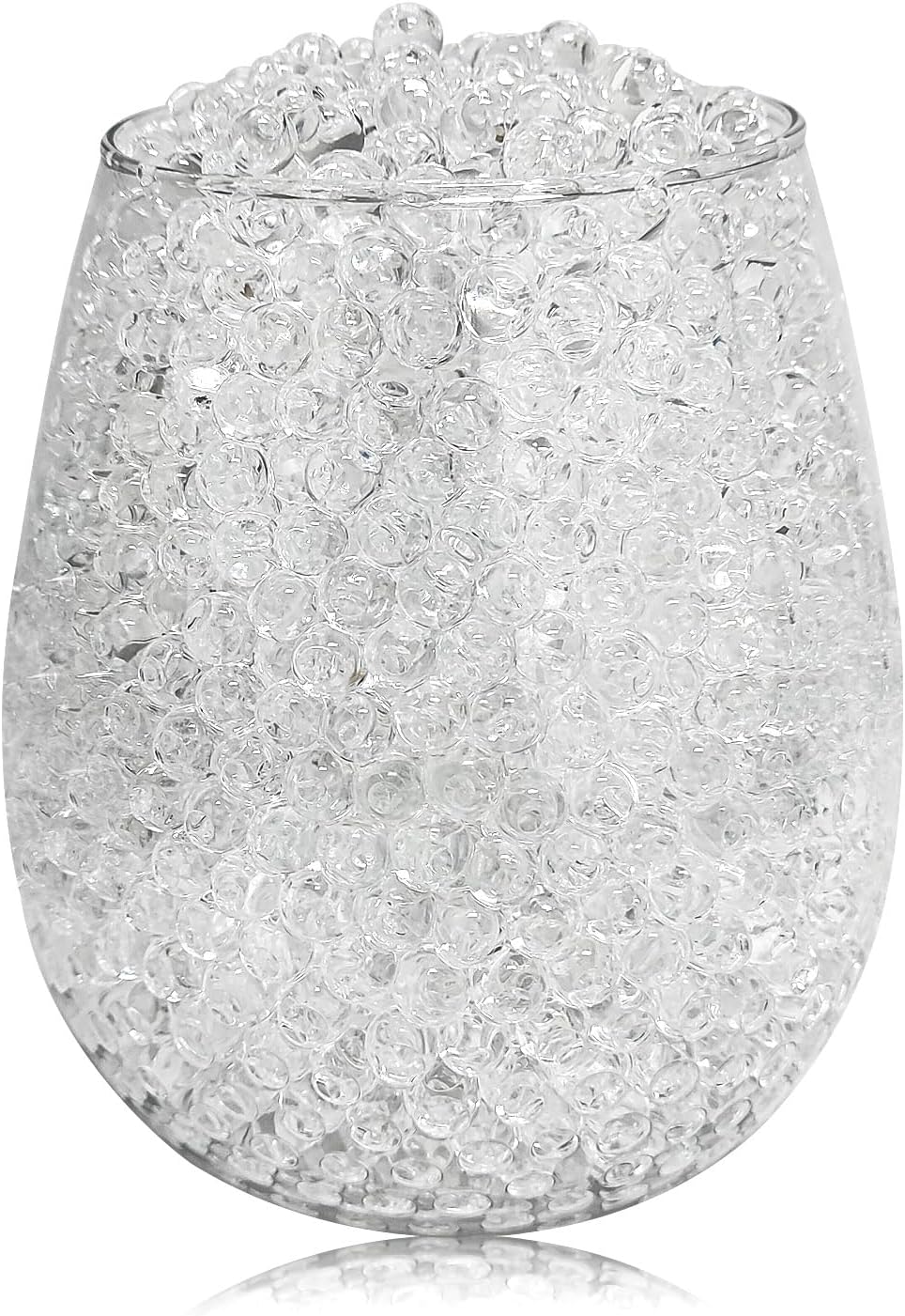 A clear glass bowl filled with Transparent Water Gel Beads